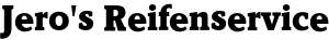 Textbild zu meinem Firmenlogo auf dem Jero's Reifenservice steht